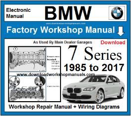 BMW 7 Series Service Repair Workshop Manual
